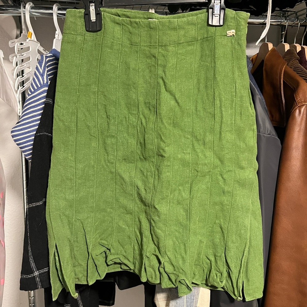Sonia Rykiel 90s Green Skirt